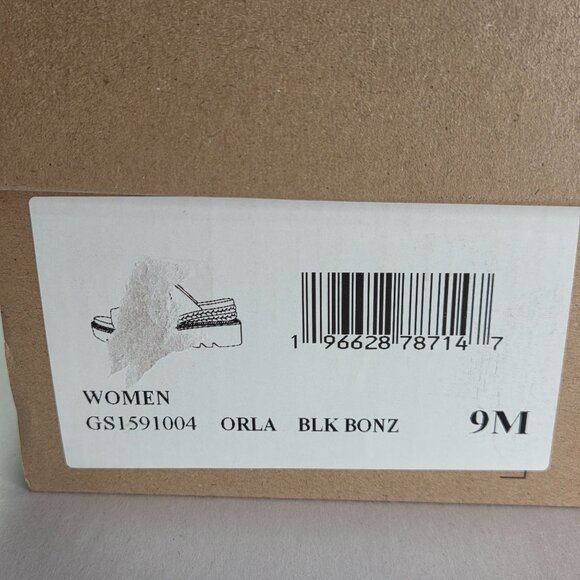 NWT MIA Women's Orla Slip-On Wedge Sandals Black - Picture 6 of 7